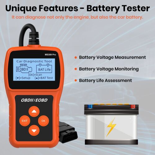 Automotive OBD2 Scanner OBD Code Reader Car Diagnostic Tool Check Engine Fault