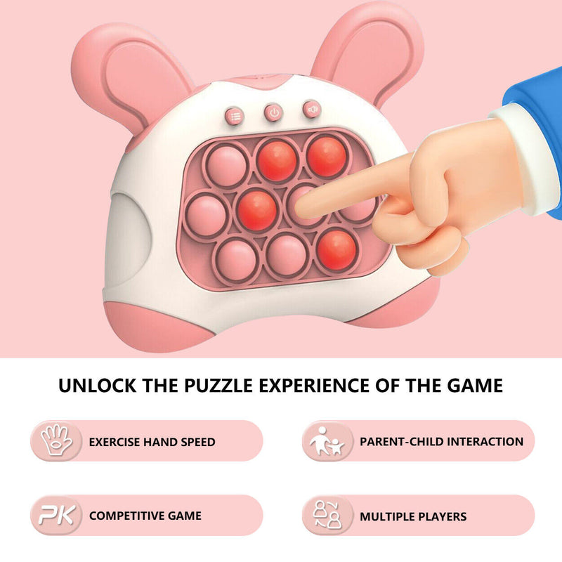 2024 New Hot Sale Early Education Game Console Pop it Fidget Toy Fast Push Game Decompression Toy