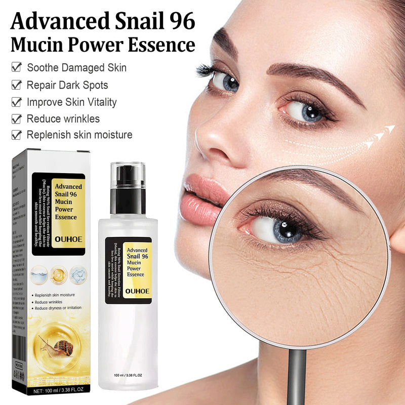 COSRX Snail Mucin 96% Power Repairing Essence 3.38 fl.oz 100ml, Hydrating Serum for Face with Snail Secretion Filtrate for Dull Skin & Fine Lines