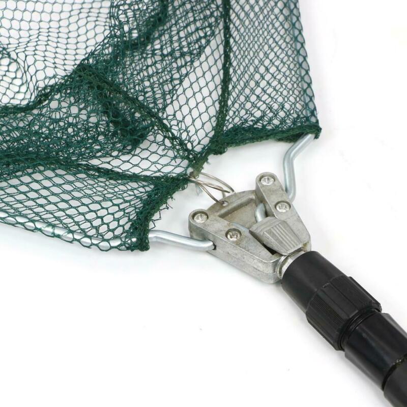 Telescopic Folding Aluminum Handle Fishing Landing Net 3 Section Extending Pole