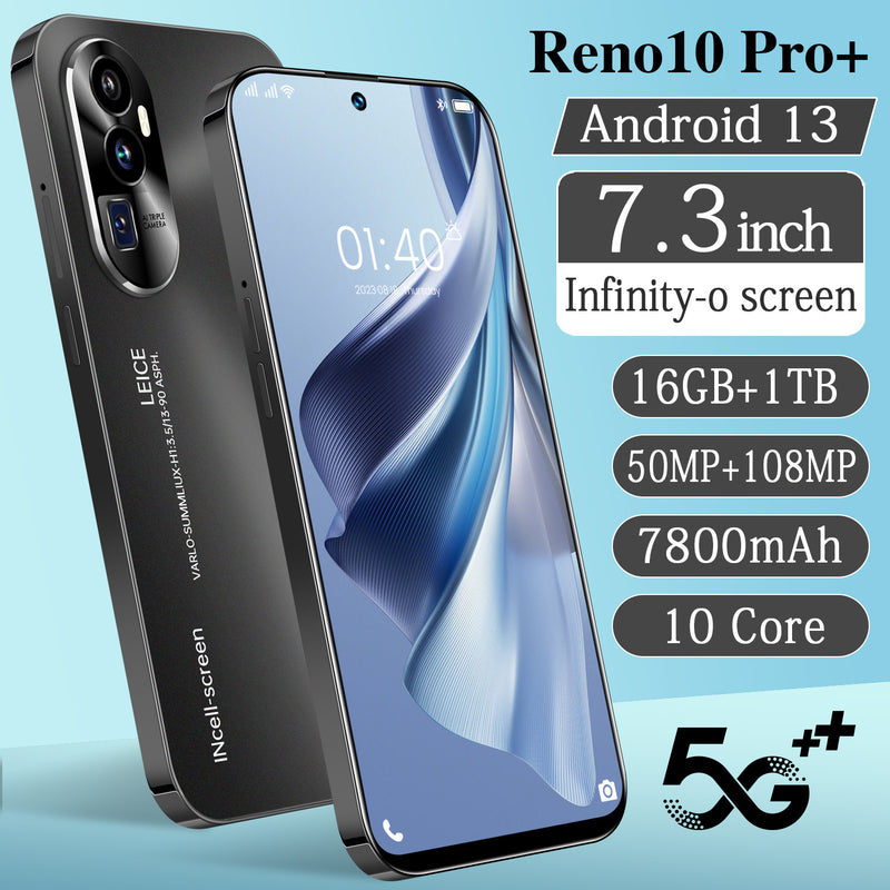 Reno10 Pro+ 7.3" 16GB+1TB Smartphone Android 13 Unlocked 5G Cheap Smart Phone