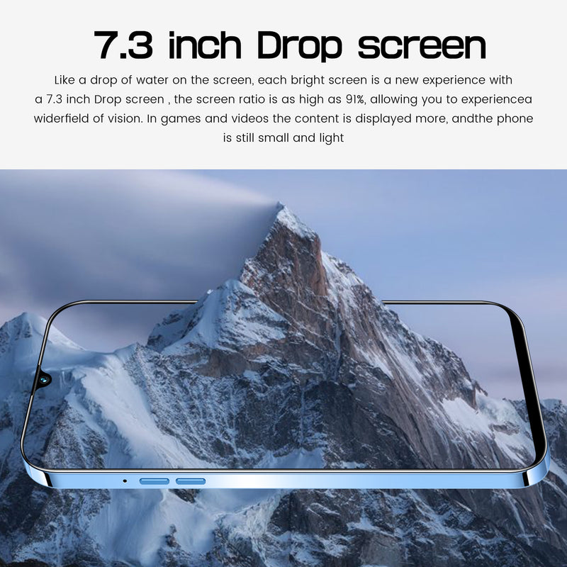 2023 Rino9 Pro 7.3" 16GB+1TB Smartphone Android 13 Unlocked 5G Cheap Smart Phone