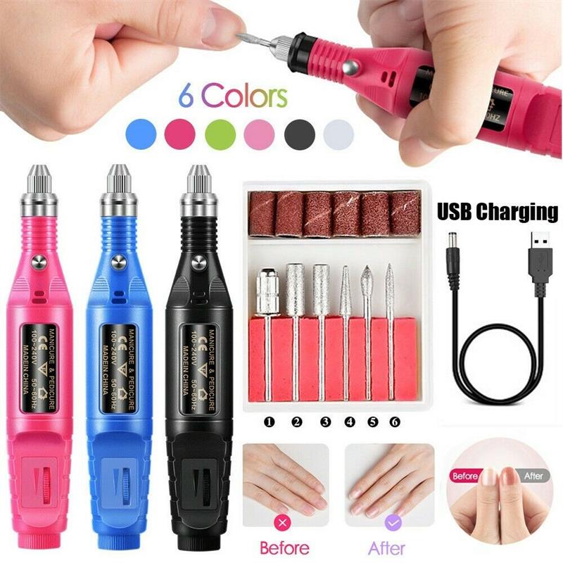 USB portable nail polish machine, electric nail polish for removing dead skin, pen style nail polish