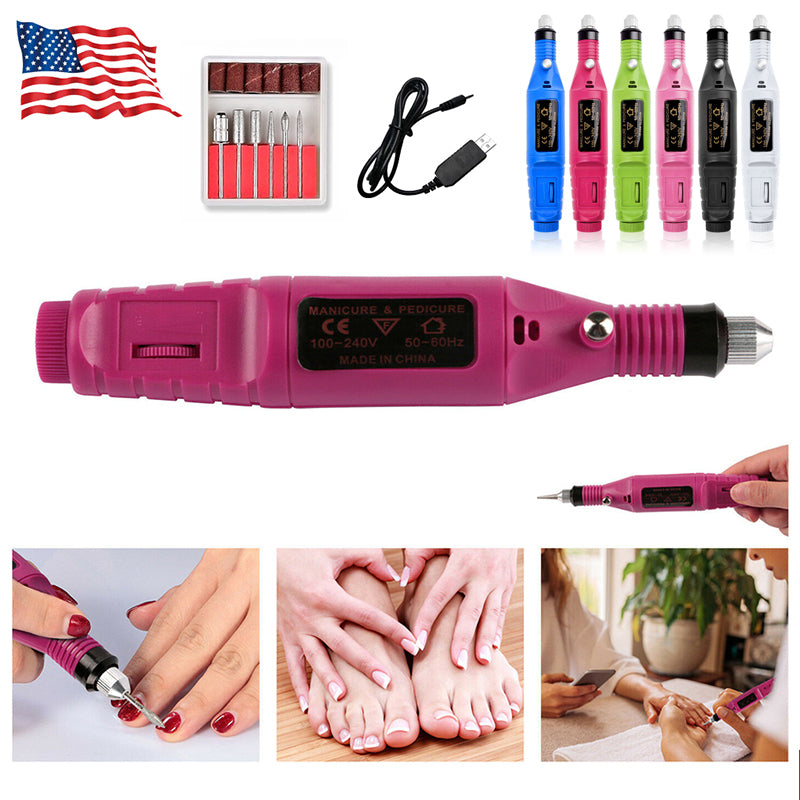 USB portable nail polish machine, electric nail polish for removing dead skin, pen style nail polish