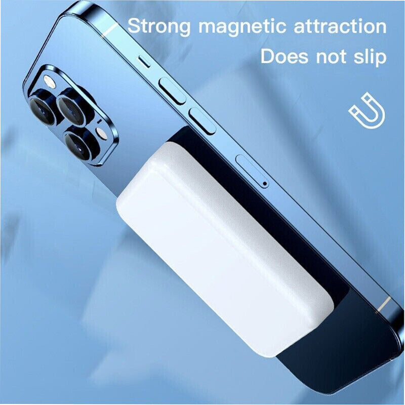 10000mAh Magnetic Power Bank MagSafe Battery Pack Wireless Charger For iPhone