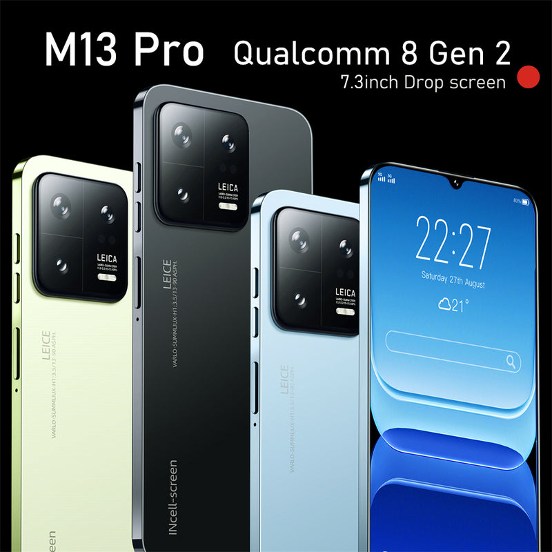 2023 M13 Pro 7.3" 16GB+1TB Smartphone Android 13 Unlocked 5G Dual SIM Cell Phone