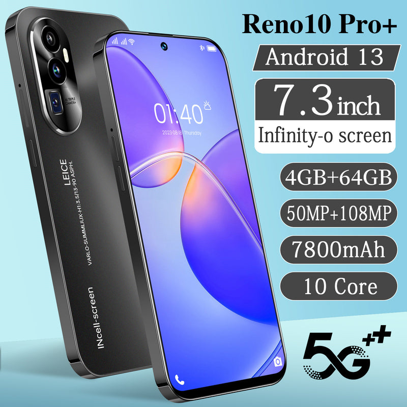 Reno10 Pro+ 7.3" 4GB+64GB Smartphone Android 13 Factory Unlocked Mobile Phones