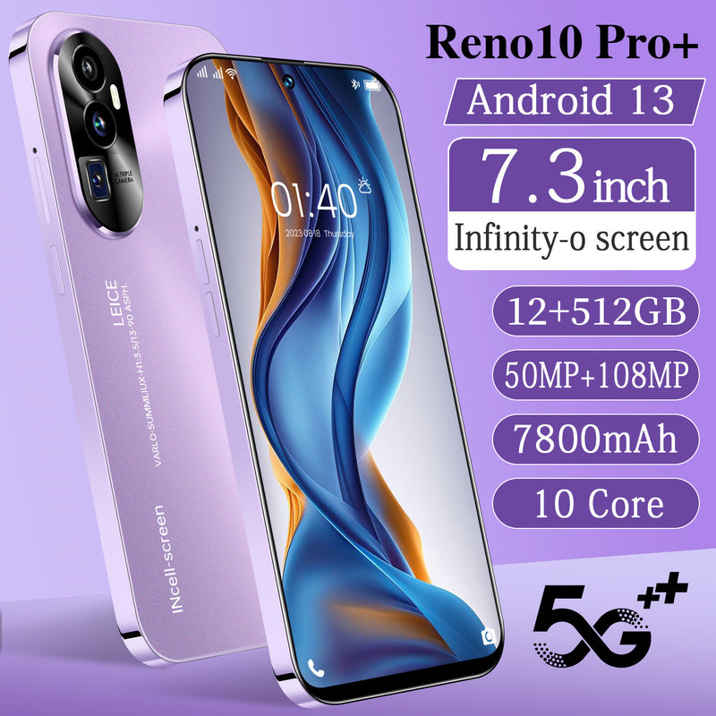 Reno10 Pro+ 7.3" 12GB+512GB Smartphone Android 13 Factory Unlocked Mobile Phones