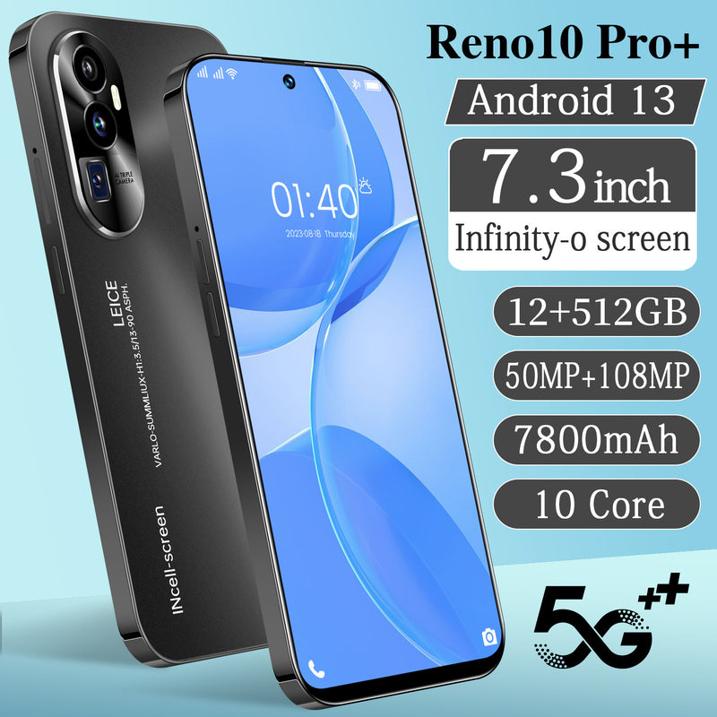 Reno10 Pro+ 7.3" 12GB+512GB Smartphone Android 13 Factory Unlocked Mobile Phones