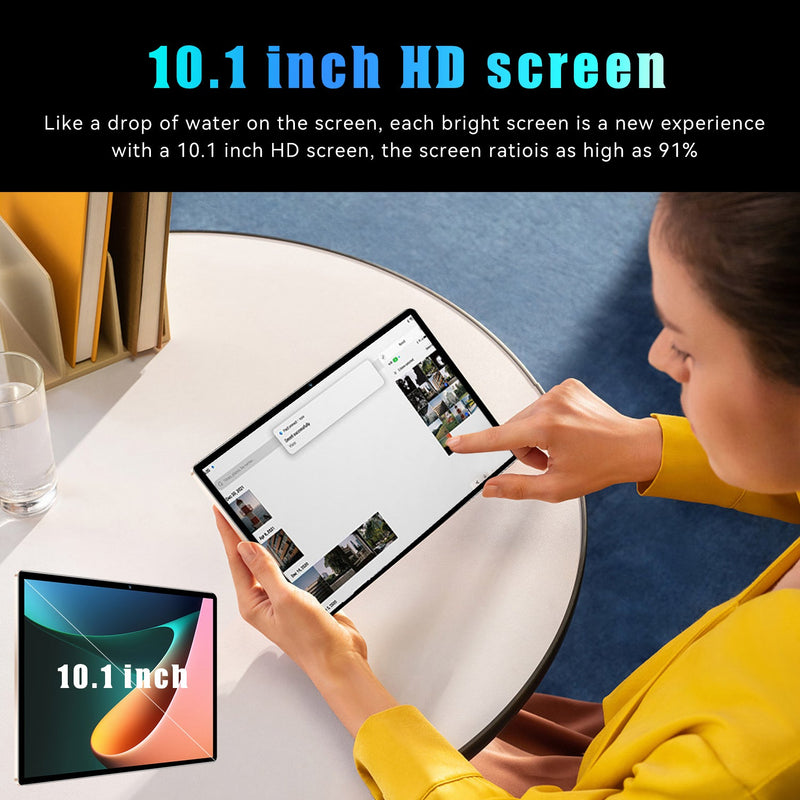 23 NEW 10.1" Wi-Fi Tablet PC Android 13 Ten-Core 6+128GB Dual Camera GPS W/Case