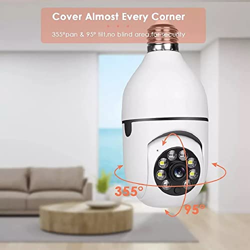 Bulb Light Wireless IP Camera Degree 360 Night Vision WiFi Camera Bulb Security Camera