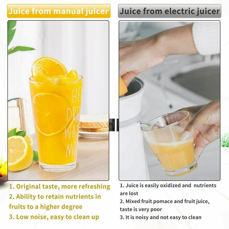 304 Heavy Duty Manual Fruit Juicer Press Lemon Squeezer Premium Extractor Hand