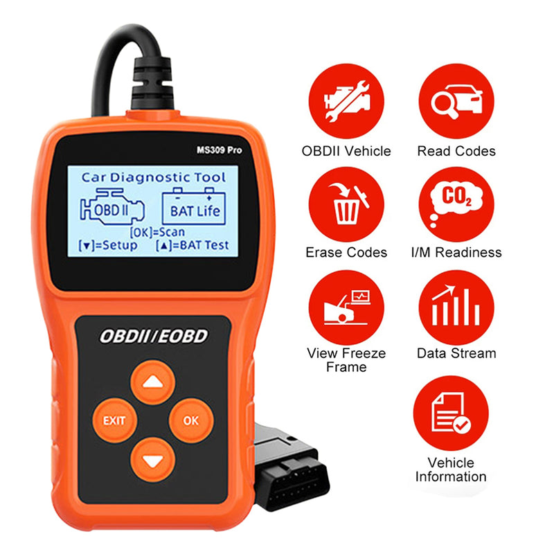 Automotive OBD2 Scanner OBD Code Reader Car Diagnostic Tool Check Engine Fault