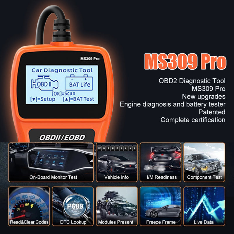 Automotive OBD2 Scanner OBD Code Reader Car Diagnostic Tool Check Engine Fault