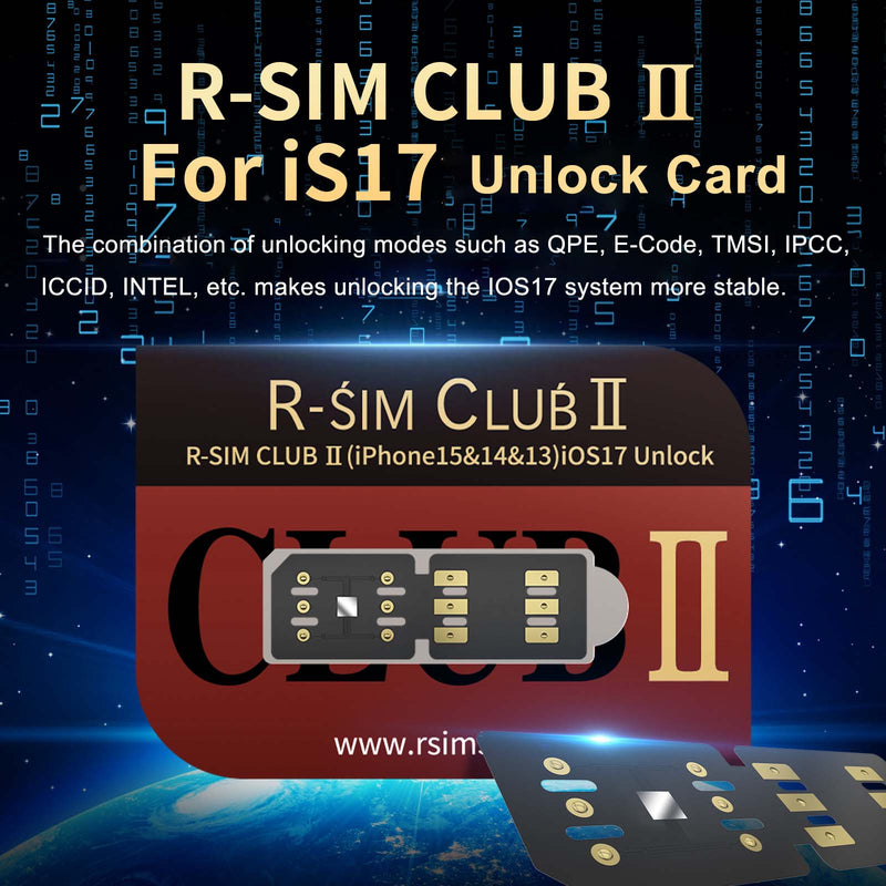 R-SIM CLUB Ⅱ R-SIMClUB2 Nano Unlock Card For iPhone12/PROMAX/X/XS