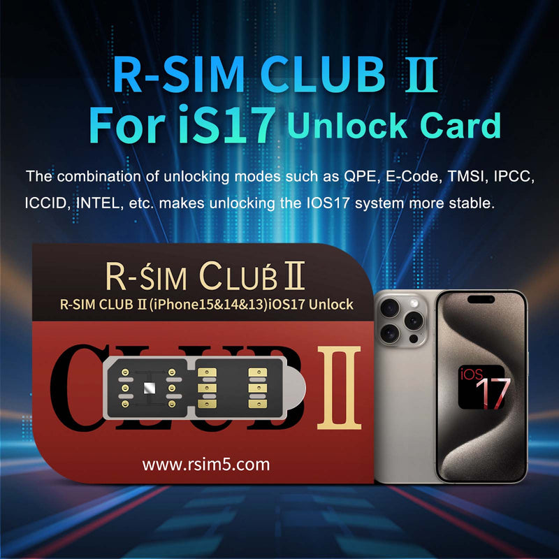 R-SIM CLUB Ⅱ R-SIMClUB2 Nano Unlock Card For iPhone12/PROMAX/X/XS