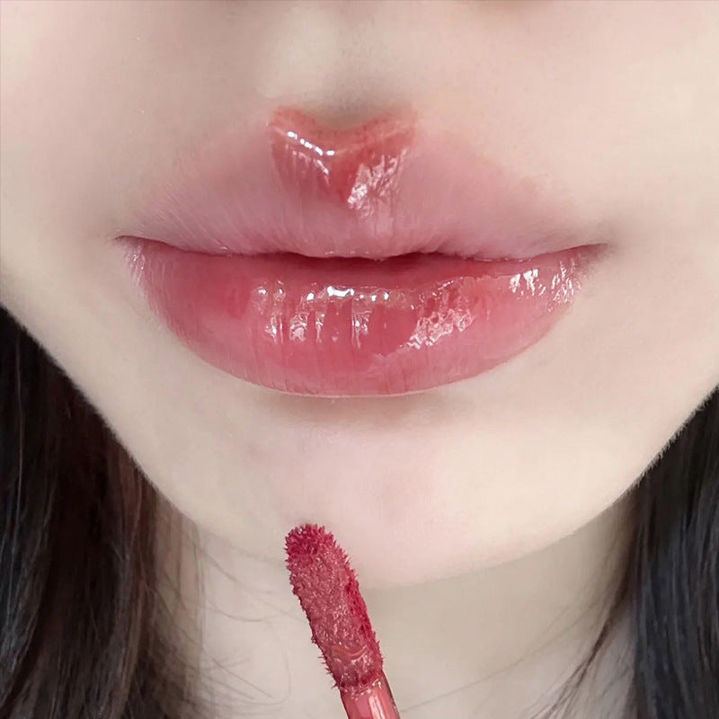 Bear Lip Glaze Jelly Lipstick, Liquid Lipstick Cute Bear Lipgloss Moisturizing Lip Stain Plumping Water Lip Gloss Waterproof Long Lasting Cheek Rouge Tint Cosmetics Beauty Makeup