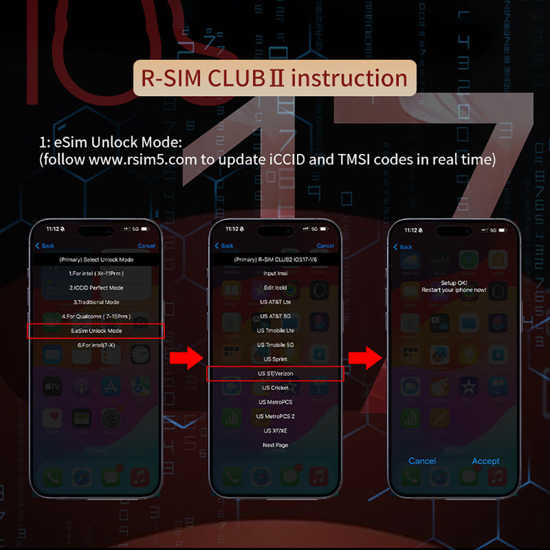 R-SIM CLUB Ⅱ R-SIMClUB2 Nano Unlock Card For iPhone12/PROMAX/X/XS