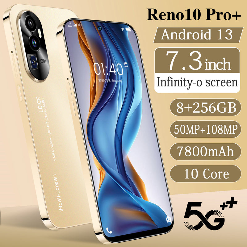 Reno10 Pro+ 7.3" 8GB+256GB Smartphone Android 13 Factory Unlocked Mobile Phones