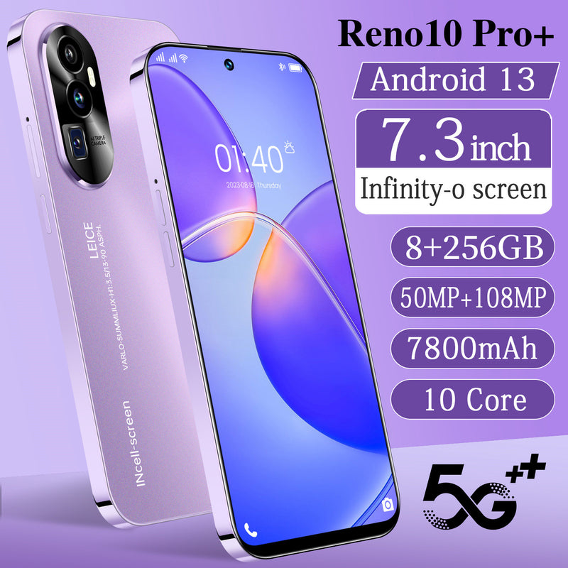 Reno10 Pro+ 7.3" 8GB+256GB Smartphone Android 13 Factory Unlocked Mobile Phones