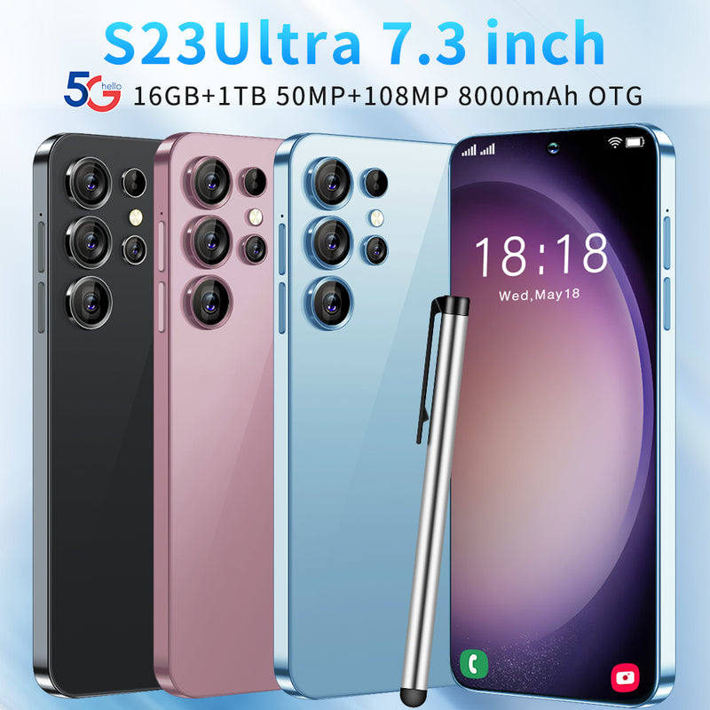 S23 Ultra 4G/5G Smartphone 7.3" 16GB+1TB Unlocked Android Mobile Phones 8000mAh