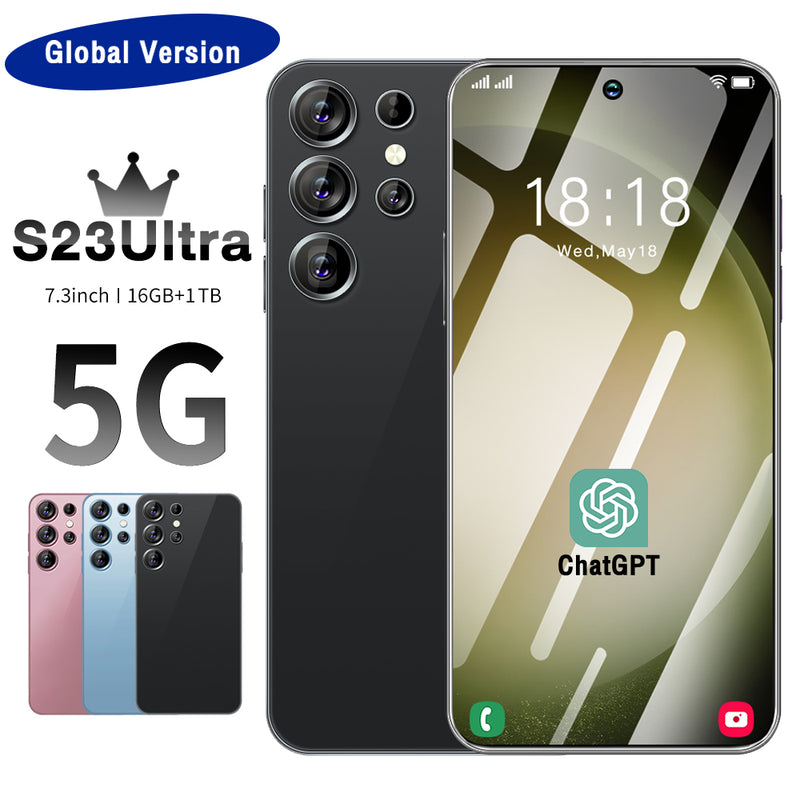 S23 Ultra 4G/5G Smartphone 7.3" 16GB+1TB Unlocked Android Mobile Phones 8000mAh